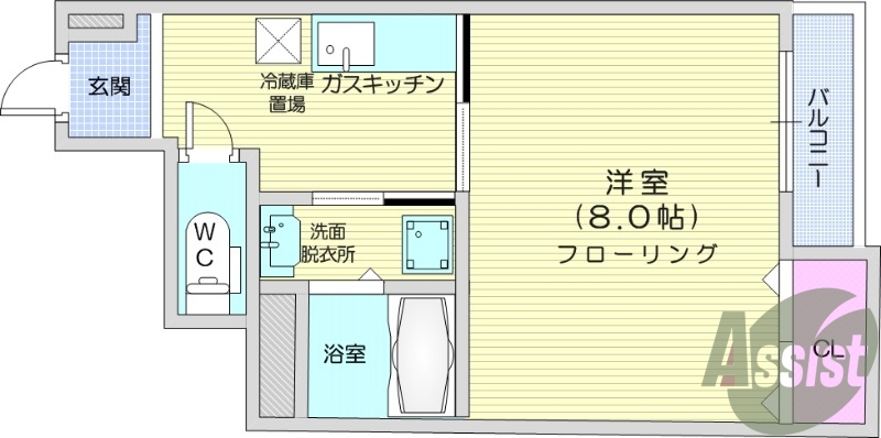 1*、インターネット無料、エアコン、モニター付インターホン