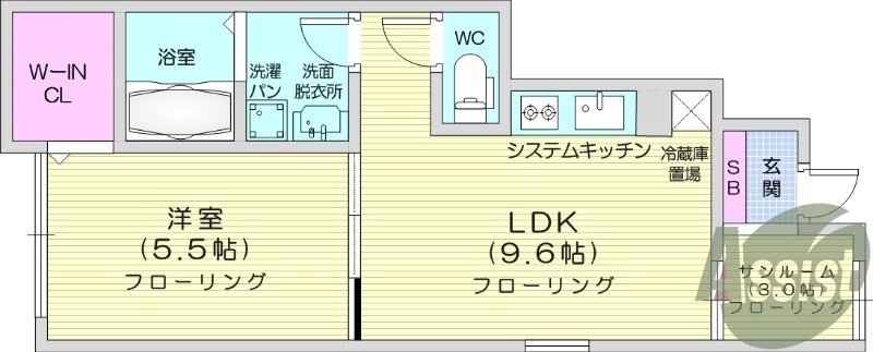 1階の間取り図