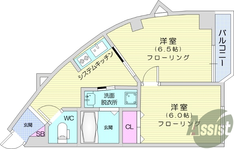 4階の間取り図