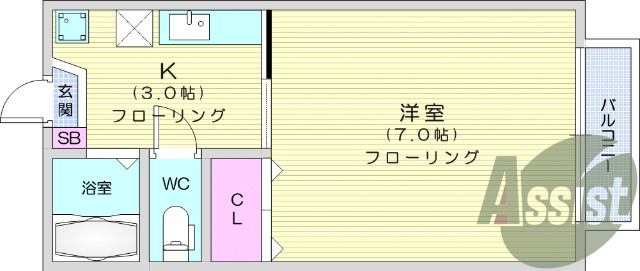 1階の間取り図