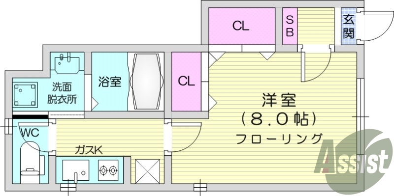 １K、インターネット無料、浴室乾燥機、独立洗面台
