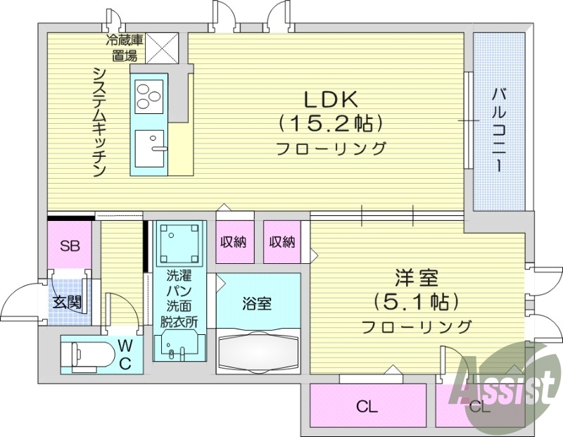 １LDK、AlSOKホームセキュリティー、エアコン2台
