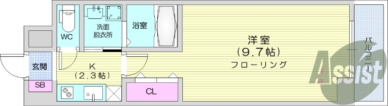 1K、ダブルロックキー、浴室乾燥機、ネット使用料無料