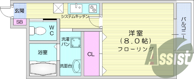 1階の間取り図