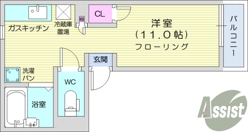 写真は別室です。給湯、温水洗浄便座、モニター付きインターホン