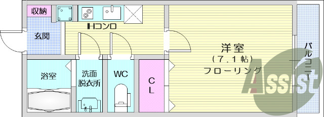 1階の間取り図