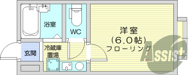 1K、エアコン、バストイレ別、IHクッキングヒーター