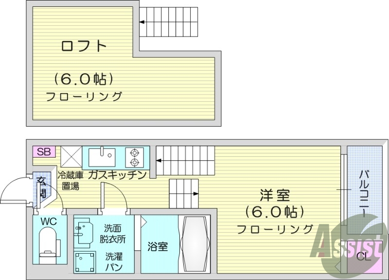 ワンルーム、浴室乾燥機、ネット使用料不要。