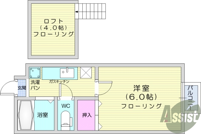 2階の間取り図