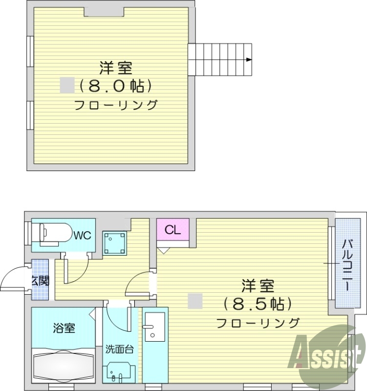 写真は別室です。エアコン、TV付きインターホン、温水洗浄便座