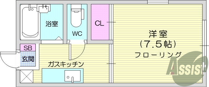 1階の間取り図