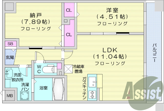 1LDＫ、ウォシュレット、浴室乾燥、カメラ付きインターホン