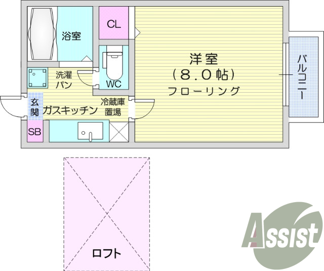 写真は別室です。1K、エアコン、モニター付きインターホン