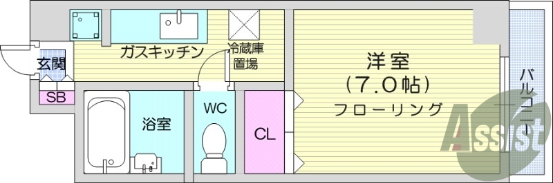 お写真は403号室のものになります。参考にしてくださいませ。