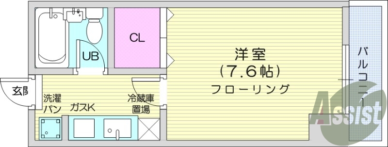 １K、TVモニターホン、インターネット無料