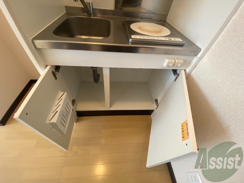 キッチン下の収納スペースです。調味料など収納いかがですか キッチン下の収納スペースです。調味料など収納いかがですか