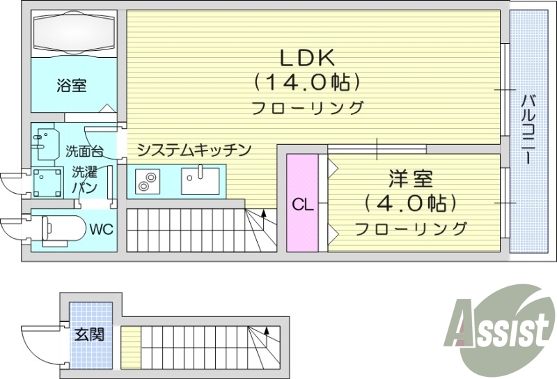 1LDK、追い焚き機能、インターネット無料、温水洗浄便座