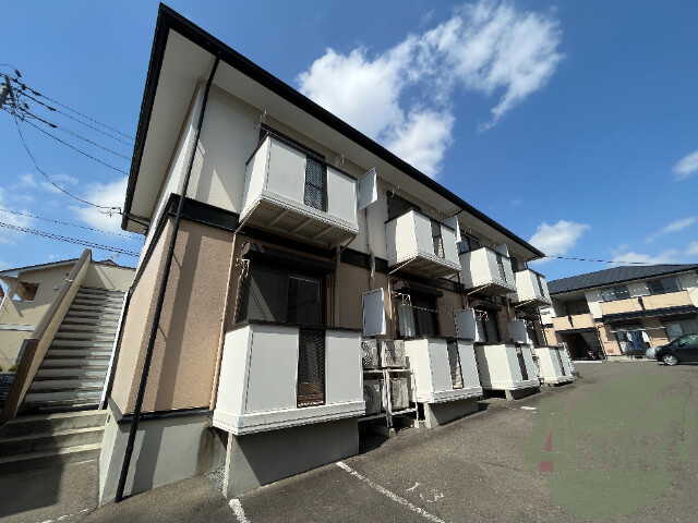 仙台市若林区畳屋丁の賃貸アパートの外観