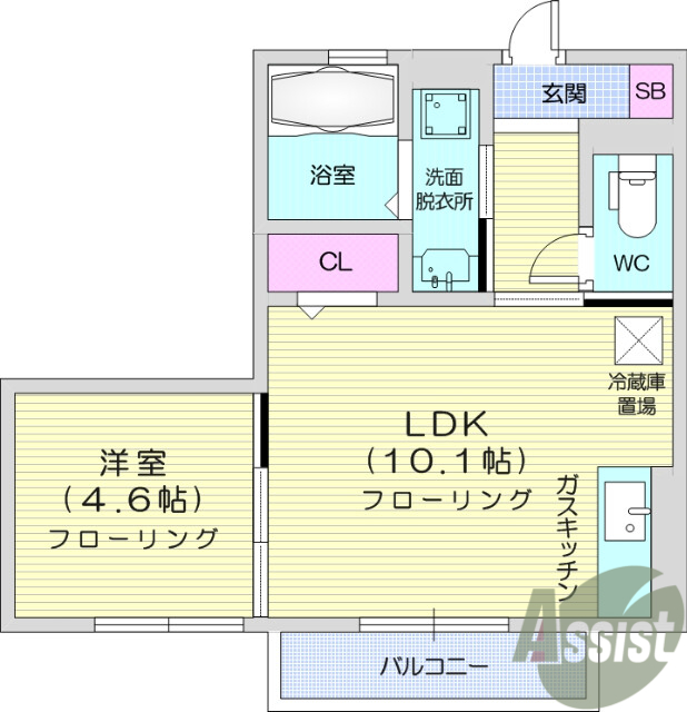 バルコニー、洗濯機置き場室内、クローゼット、シューズボックス