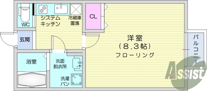 1K、温水洗浄便座、追い焚き機能、インターネット使用無料