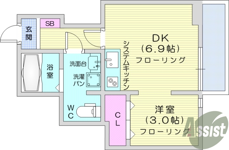 2階の間取り図