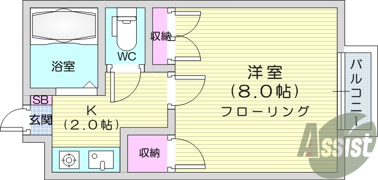 １K、ペット相談、温水洗浄便座、最上階、南向き