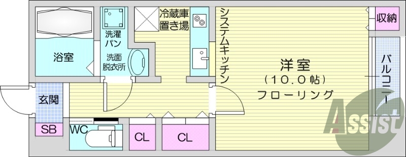 1K、ネット無料、独立洗面台、浴室乾燥機、追い焚き