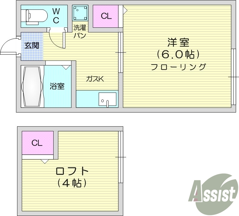 2階の間取り図