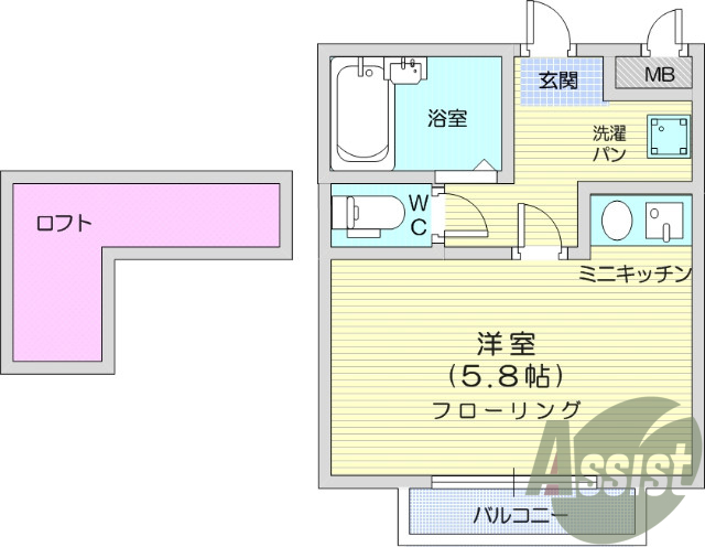 1階の間取り図