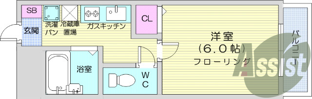 1K、インターネット無料、モニタ付きインターホン、エアコン