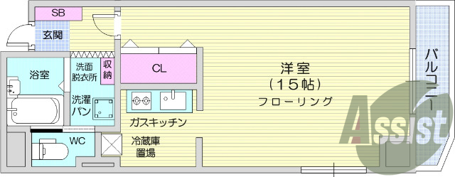 お写真は606号室のものです。参考にしてくださいませ。