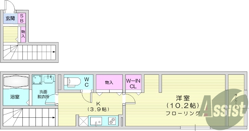 1K、インターネット無料、ALSOKホームセキュリティ