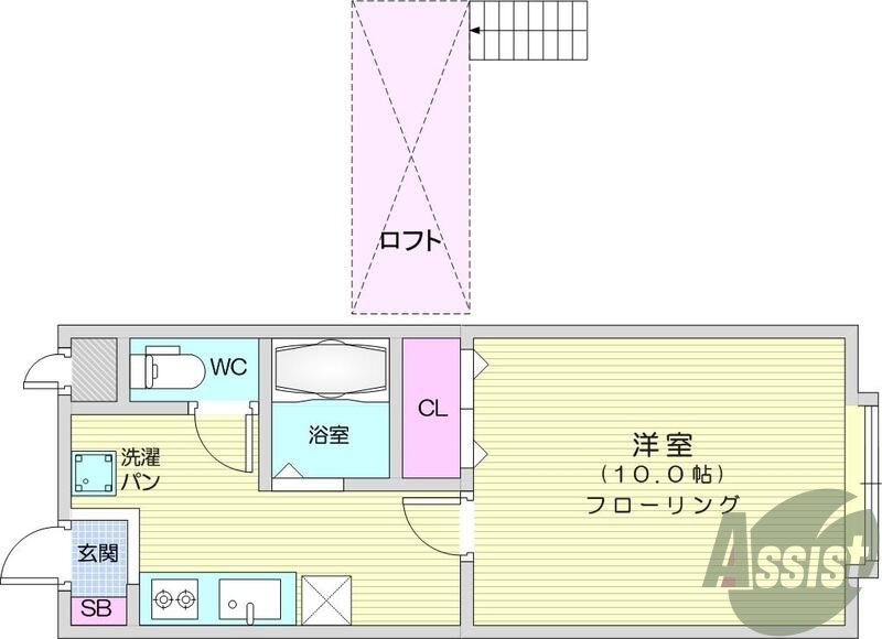 お写真は102号室のものです。参考にしてくださいませ。