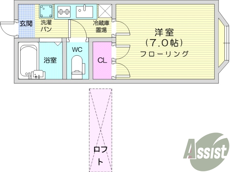 写真は別室です。1K、エアコン、バストイレ別、クローゼット