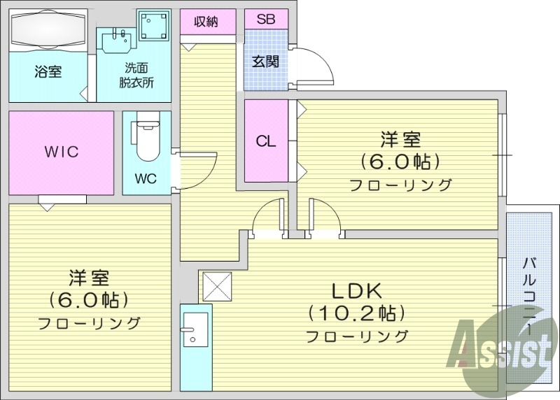 ２LDK、追い焚き機能、物置、エアコン設置済み