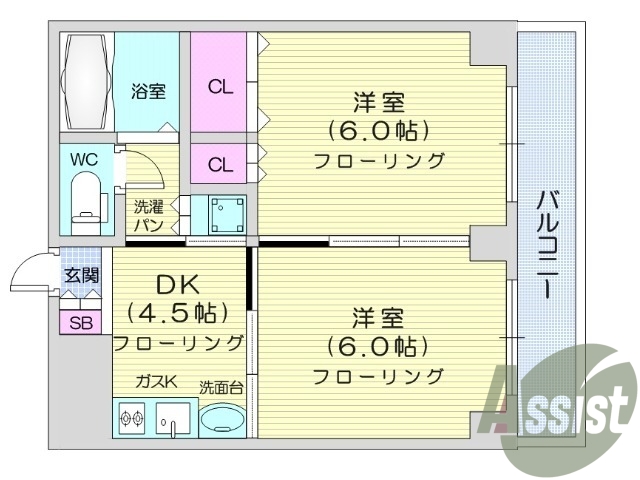 お写真は505号室のものです。参考にしてくださいませ。