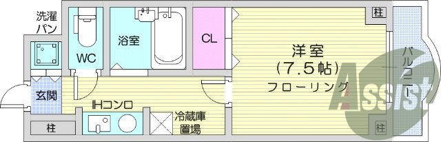 1Ｋ、インターネット無料、オートロック、風呂