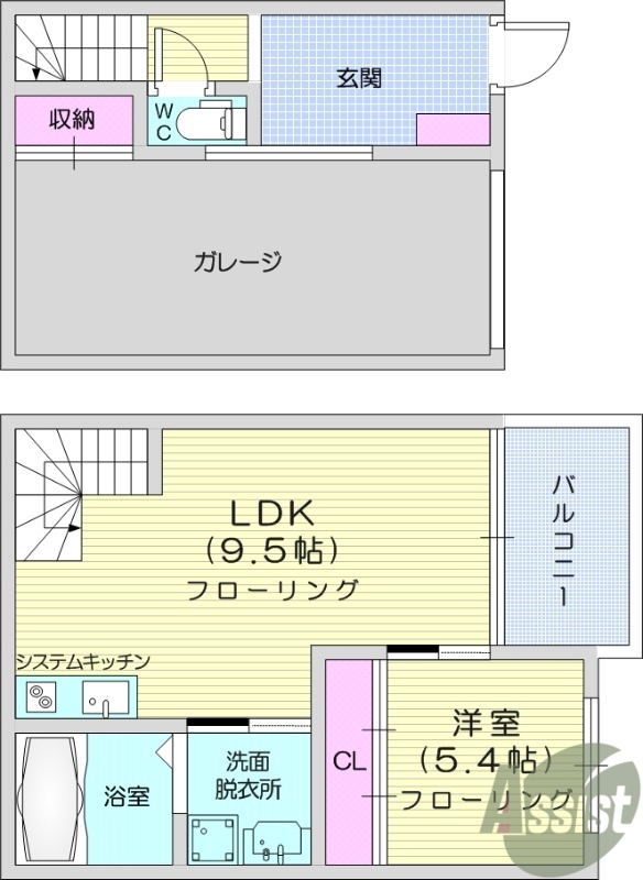 1LDK、エアコン、追い炊き機能、浴室乾燥機