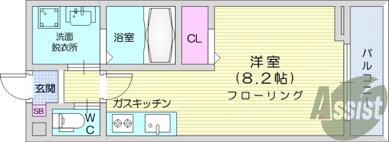 １R、ネット使用料無料、追い焚き、洗髪洗面化粧台、エアコン