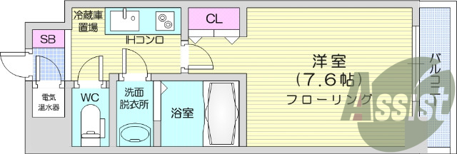 お写真は203号室のものです。参考にしてください