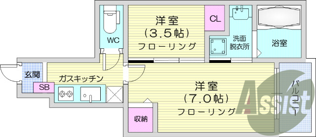 浴室乾燥機、室内洗濯機置場、追い焚き機能、インターネット無料