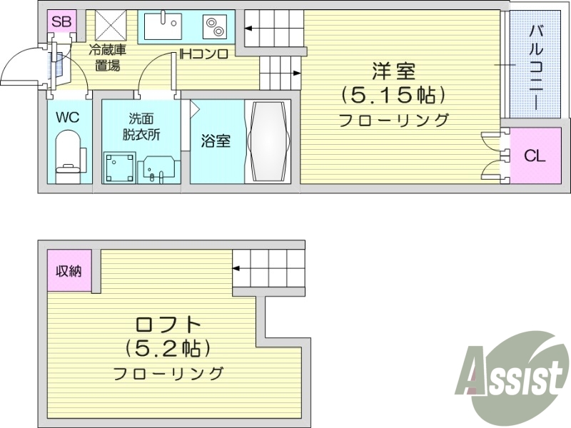1K　追い焚き機能　独立洗面台　インターネット無料