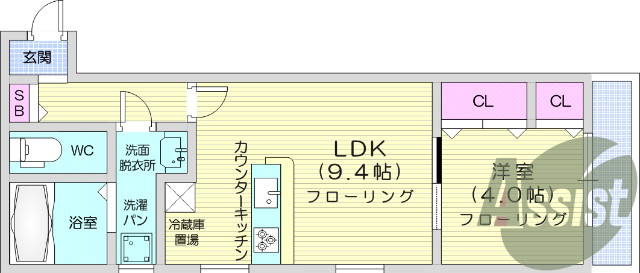 1LDK、防犯カメラ、システムキッチン、追い焚き機能