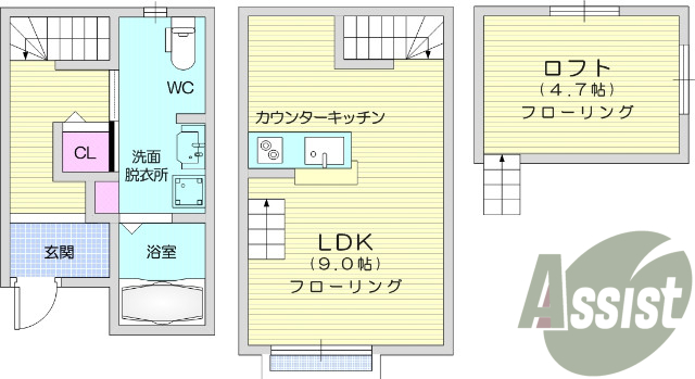 バス・トイレ別、浴室乾燥機、追い焚き機能