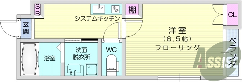 1Ｋ、バス・トイレ別、追焚機能、温水洗浄便座、独立洗面台