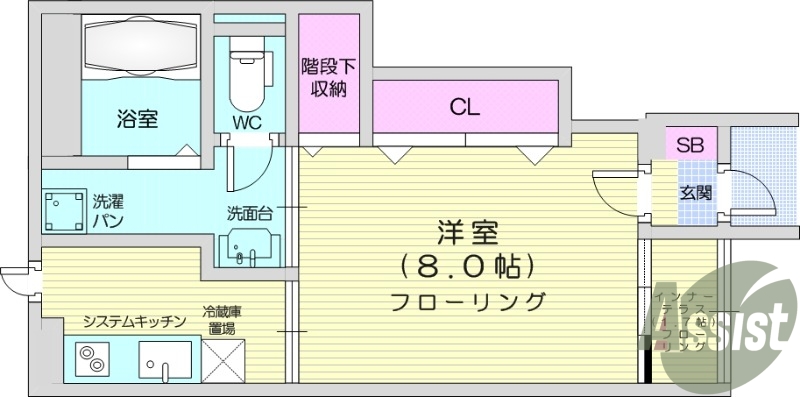 1K、高耐震設計、南向き、角部屋、インターネット無料