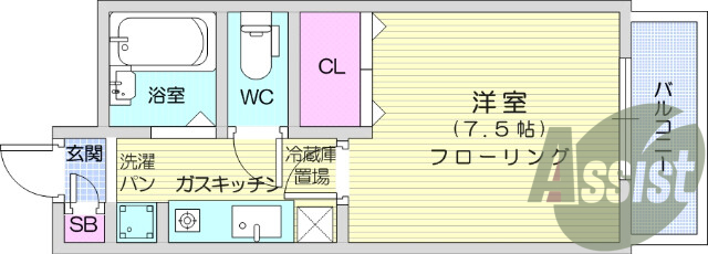 お写真は101号室のものです。参考にしてくださいませ。
