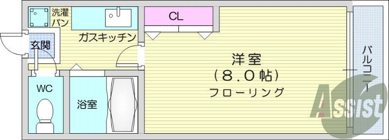 お写真は103号室のものです。参考にしてくださいませ。