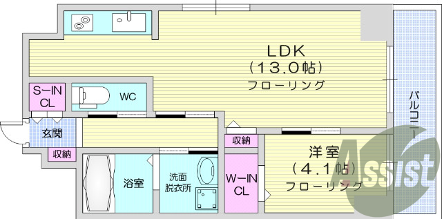 築浅、オートロック付マンション、1LDK、ペット相談可、駅近