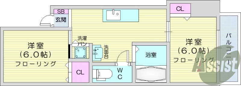 2K、シャンプードレッサー、ウォシュレット、エアコン